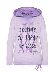 Рубашка с длинным рукавом Soccx, фиолетовый