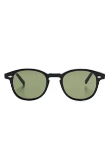 Солнцезащитные очки в оправе панто Lesca, черный