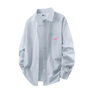 Рубашка Unisex Pointed Collar Moderate Others WARRIOR, sky синий