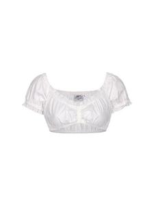 Традиционная блузка Trachtenhof Nübler Dirndlbluse kurzarm Cleopatra, белый