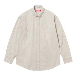 Рубашка fw23 week5 loose fit stripe shirt 'beige' Supreme, бежевый