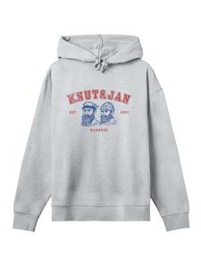 Толстовка свободного кроя Knut & Jan Vintage Sailors в пестром сером цвете F4NT4STIC