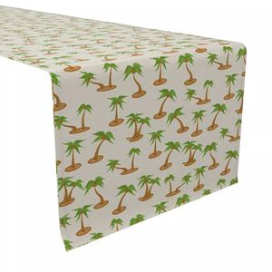 Настольная дорожка, 100 % хлопок, 16x72 дюйма, кокосовые пальмы.
