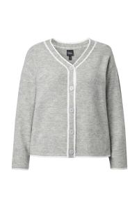 Ulla Popken Вязаный кардиган в крапчатом сером