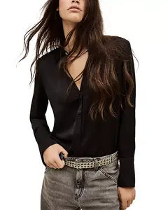 Рубашка Itsey с отделкой цепочкой Ba&Sh, черный