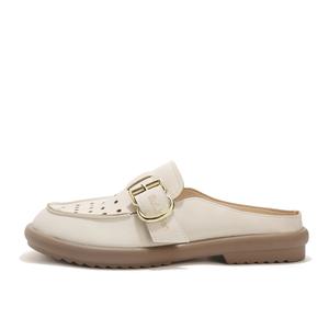 Женские сандалии с закрытым носком, устойчивые к истиранию Mulinsen, Ecru