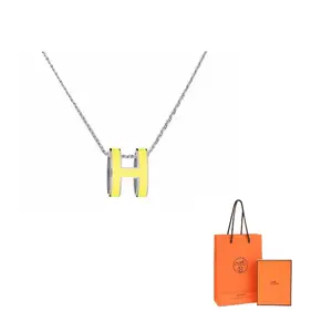 Ожерелье с палладиевым покрытием POP H Collection HERMES