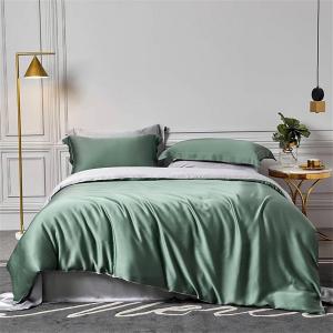 Alloaone Комплект постельного белья из натурального шелка однотонный