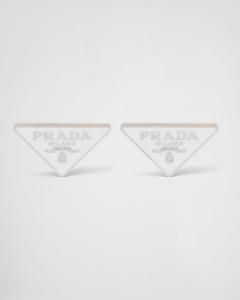 Серьги Prada Symbole, белый