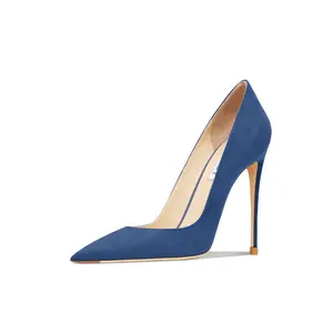 Женские туфли на высоком каблуке Suyymakk тёмно-синие