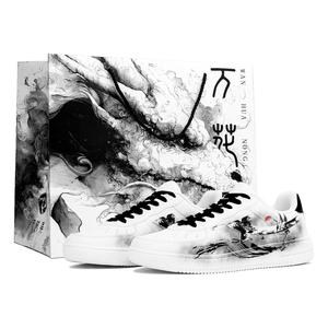 XTEP Низкие кроссовки для скейтбординга Air Force One Coverage, устойчивые к истиранию, белые, мужские