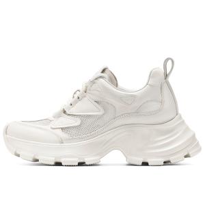 GG-CC Кроссовки GG CC Casual White, противоскользящие и износостойкие, легкие, низкие, массивные, женские, белые