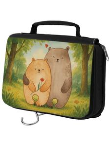 Mr. & Mrs. Panda Косметичка с изображением медведя, без слогана, белого цвета