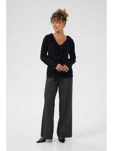 Cream Вязаный свитер CRMezzino свободного кроя, цвет черный (Pitch Black)