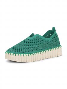 ILSE JACOBSEN Слипоны 'Tulip' в зеленом цвете