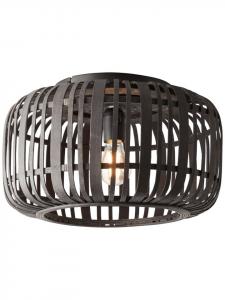 Brilliant Потолочный светильник Woodrow 40 см, диаметр 39,5 см, цвет темное дерево/черный