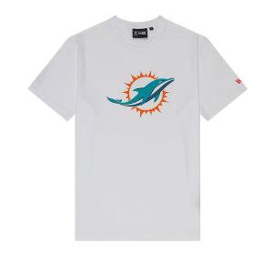 Мужская футболка New Era с логотипом NFL Miami Dolphins, белая