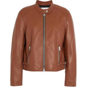 COACH Кожаная куртка SS24 женская Brown