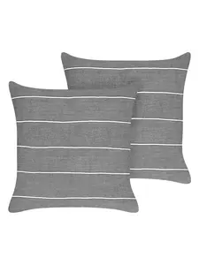 Декоративная подушка Beliani 2er Set Deko MILAS, цвет grau/weiß
