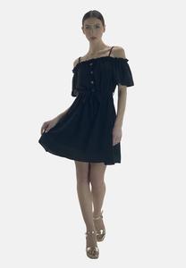 Платье-рубашка Elara, черный