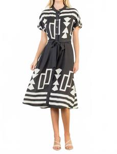 Платье миди Brielle с завязкой черного цвета Thml, черный