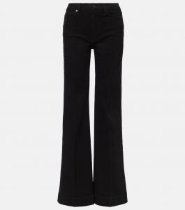 Современные прямые джинсы Dojo с высокой посадкой 7 For All Mankind, Soho Night