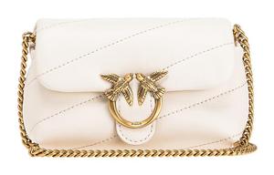 PINKO Сумка-кроссбоди Puff Sheepskin, женская наплечная сумка white