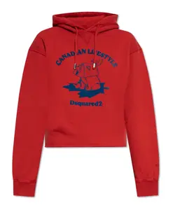 Толстовка с логотипом Dsquared2, красный