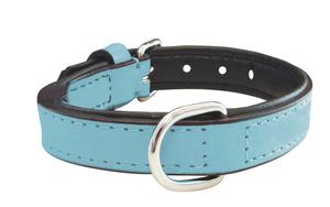 Синяя цепочка из мягкой кожи Gloria Pets 50 см х 25 мм Gloria Pets, цвет синий