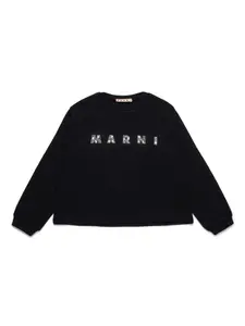 Толстовка с логотипом Marni Kids, черный