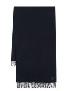 Maison Kitsuné шарф с лисьими нашивками, синий