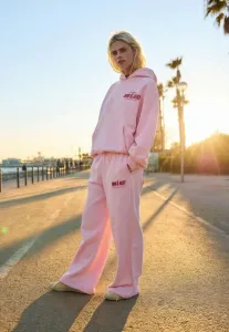 Широкие спортивные штаны Bershka, Light Pink