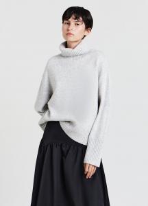 Джемпер Calliope DOLCEVITA A INGLESE, Grigio Perla Melange/Metallic Grey