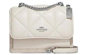 Сумка Klare Sheepskin With Cow Leather Cloud через плечо кросс-боди белая COACH