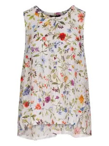 Гибкий топ с цветочным принтом High, белый