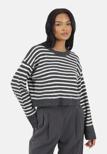Джемпер Brave Soul CREW NECK STRIPED , Dark Grey