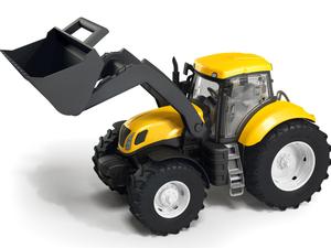 Трактор Трактор с ковшовыми резиновыми колесами 1:16 Adriatic