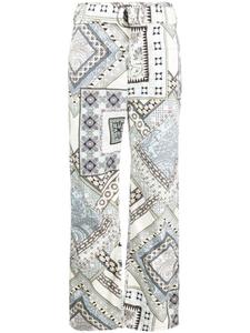 ETRO прямые брюки в технике пэчворк, белый