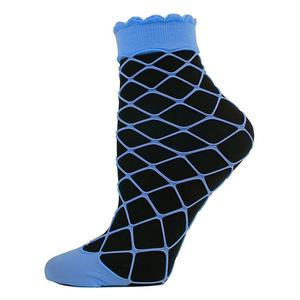 Макси-сетчатые носки с фигурными манжетами Memoi, Electric Blue