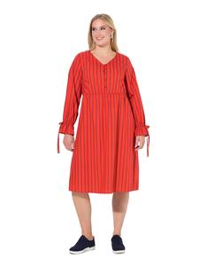 Ulla Popken Платье миди кораллового цвета