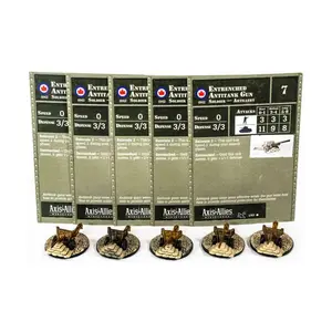 Окопанная противотанковая пушка (резерв) (С) x5, Axis & Allies - Collectible Miniatures Game - Reserves Singles