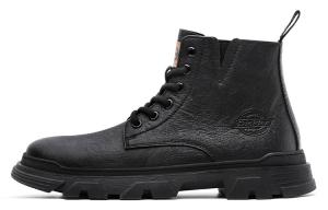 Мужские ботинки Dickies из гладкой кожи, черный