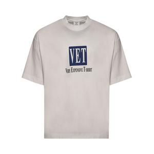 Футболка Vetements Vet Cropped Cropped Boxy T-Shirt White, белый
