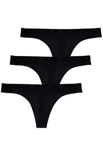 Стринги Yenita s Invisible 3 шт aus Mikrofaser, черный