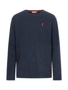 Повседневная рубашка с длинными рукавами Derbe, синий