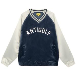 Пуловер GOLF WANG Antigolf Satin Pullover, синий