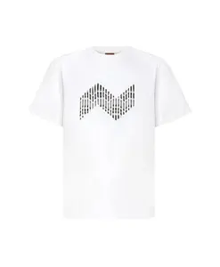 Футболка из хлопкового трикотажа Missoni, белый