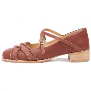 Туфли Мэри Джейн на платформе R'AZZURRO, дымчато-кофейные