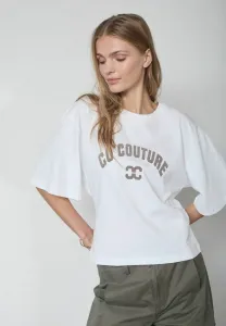 Футболка с принтом на воротнике Co'Couture, Whitewalnu