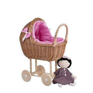 Коляска Для Плетеной Куклы Лили На Розовой Подкладке 50Х30 В62 См WickerPL